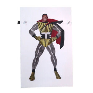 Jack Kirby Black Panther Character Design Comic Art Reproduction Print 11 x 17